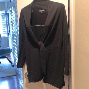 3/$30 Jones New York Signature Black Cardigan Sweater Size L Gently Used